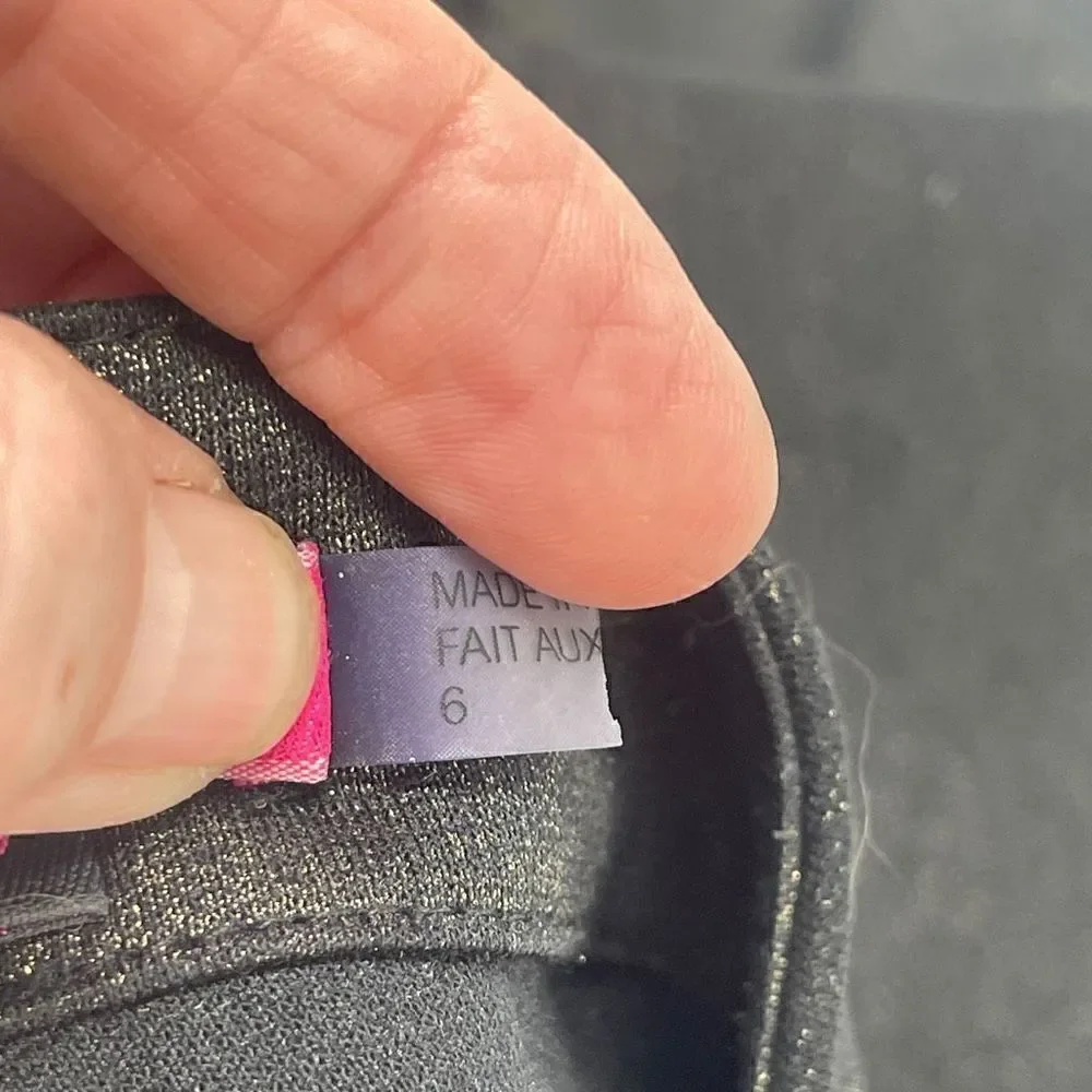 Alice + Olivia Women's Slim Zipper Front Black Leggings Size 6 - Picture 6 of 8